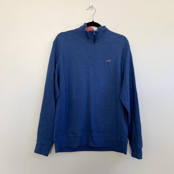 Vineyard Vines Other - Vineyard Vines Quarter Zip Blue Sweater Size Medium